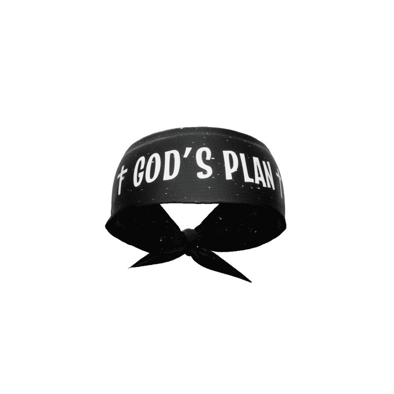 God's Plan Tie Headband - Stylish Hair Accessory for Women & Girls - Perfect for Workouts, Yoga, Sports & Everyday Fashion