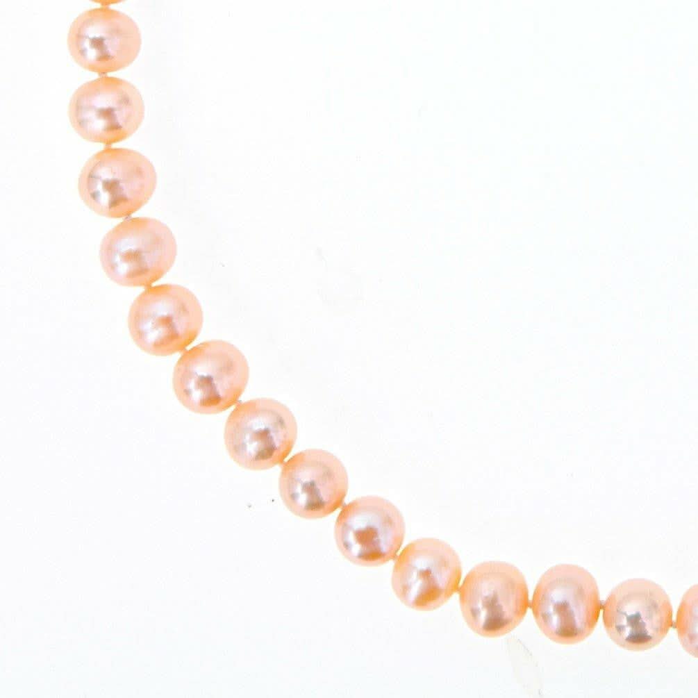 Elegant Champagne Pearl Necklace for Women - Timeless Classic Jewelry Gift for Weddings, Parties & Special Occasions