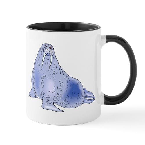 White/Black Inside - Blue Walrus Mugs