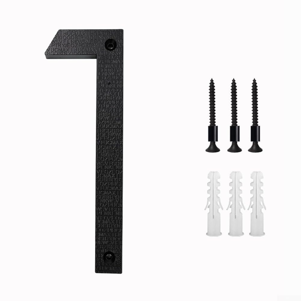 Modern Black Shadow Floating House Numbers - Durable Metal Address Plaque for Home, Garage & Gate - Enhance Curb Appeal & Visibility (Outdoor Use)