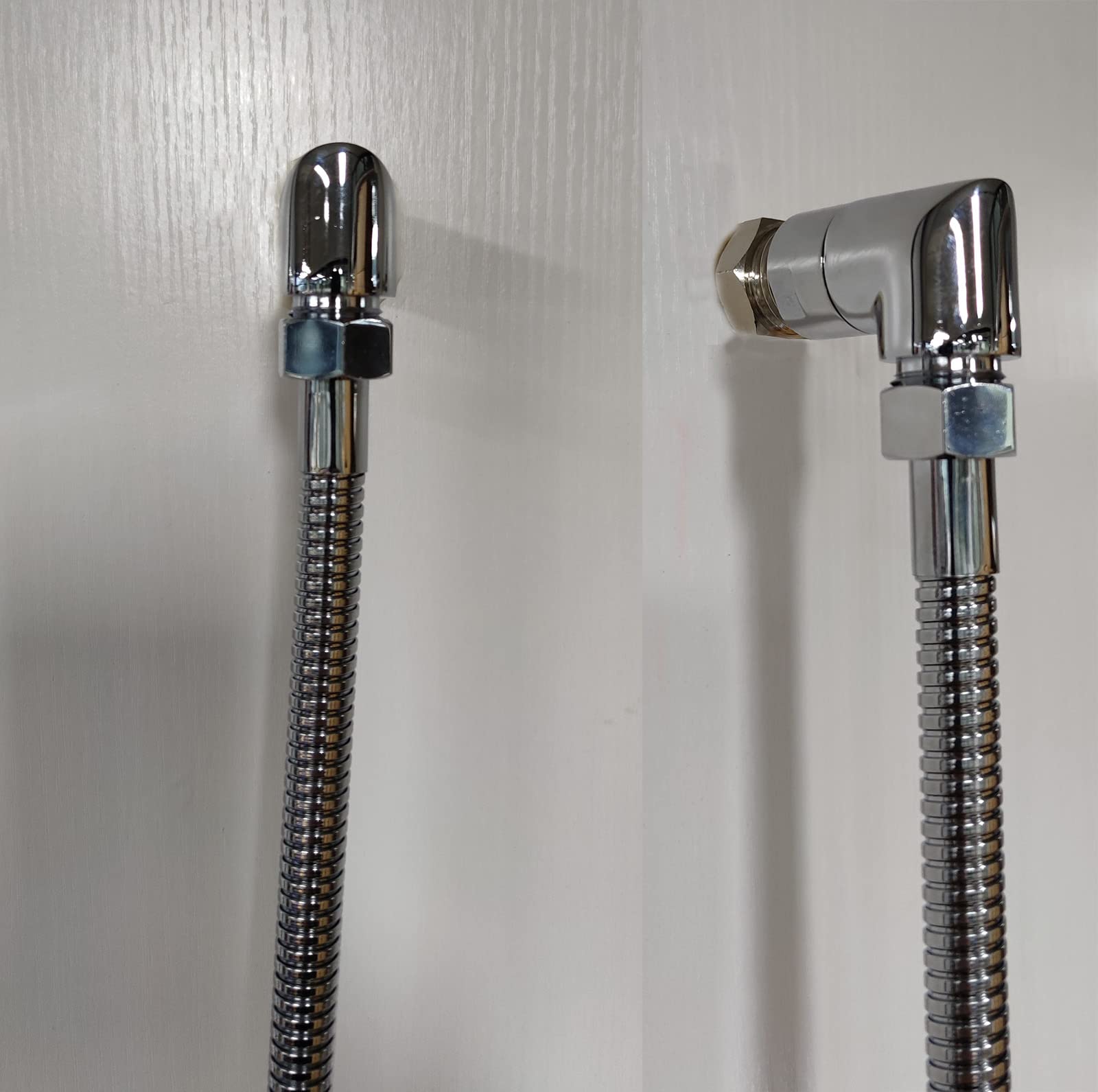 90 Degree Shower Head Elbow Adapter - Adjustable Shower Arm Extension for Bathroom Faucet - Perfect for Tight Spaces & Custom Shower Installations