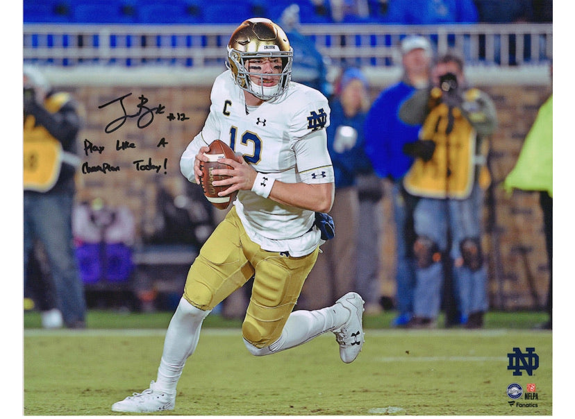**Ian Book Notre Dame Fighting Irish Autographed 16x20 Jersey Photo - Fanatics Authentic Signed Memorabilia with 
