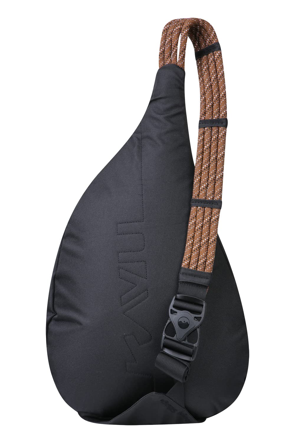 KAVU Rope Sling Crossbody Bag - Lightweight Compact Shoulder Bag for Men & Women - Perfect for Travel, Hiking & Everyday Use - Jet Black