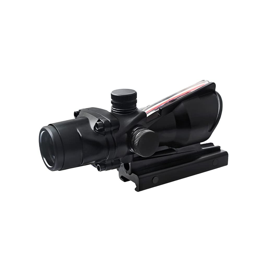 HWZ Scope 4x32 True Fiber Optic Red Illuminated Crosshair BDC Rifle Scope - Perfect for Hunting, Target Shooting & Tactical Use
