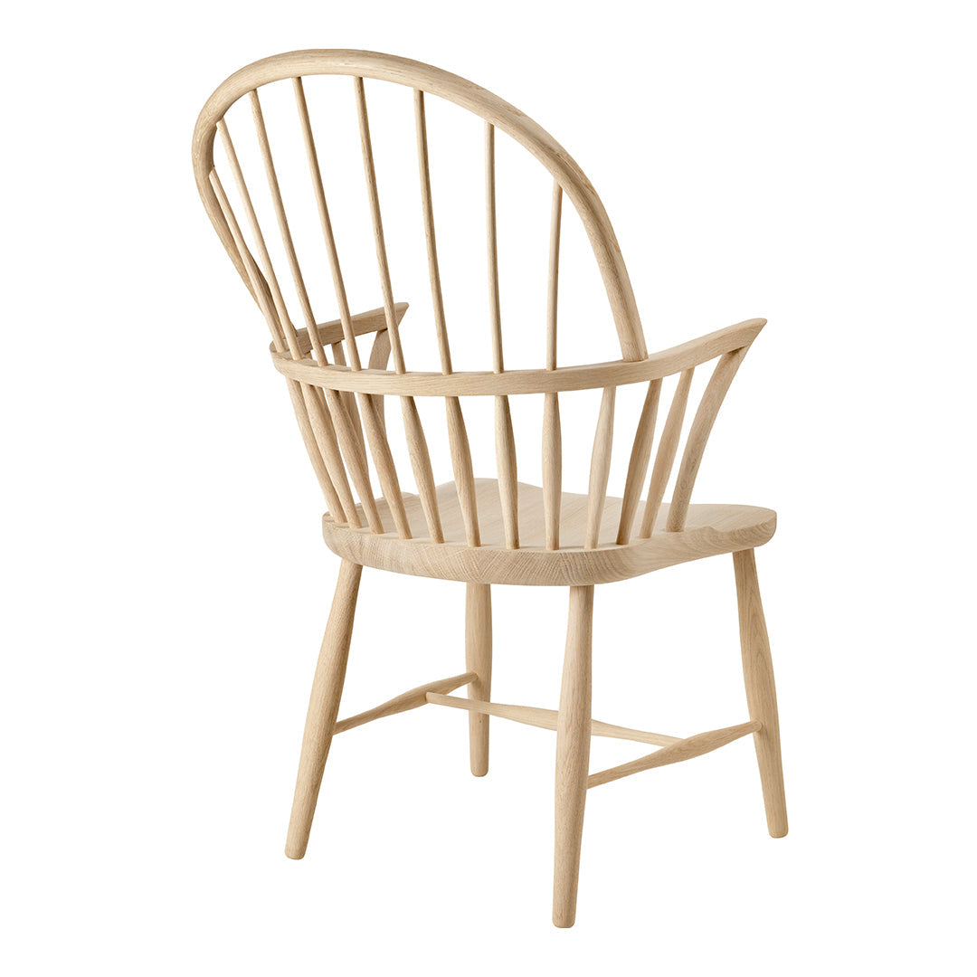 FH38 Windsor Armchair - Solid Wood Dining Chair, Comfortable Kitchen & Office Chair, Handcrafted Traditional Design - Perfect for Dining Rooms, Home Offices & Restaurants