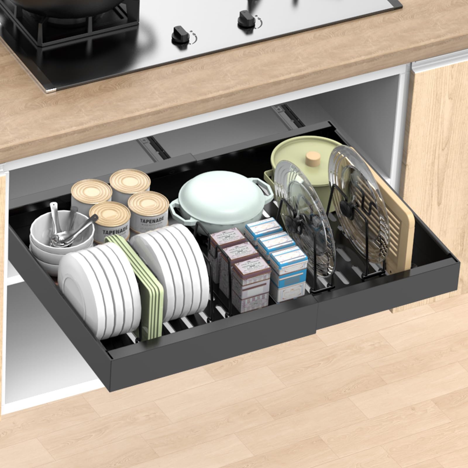 Expandable Pull Out Cabinet Organizer (12