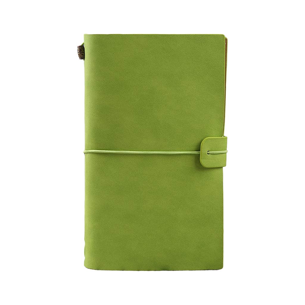 Vintage Leather Notebook Journal - Retro Pocket Notebook with Elastic Closure, Paper Card Holder for Office, Home & School - Perfect for Writing, Note Taking & Organizing Daily Tasks