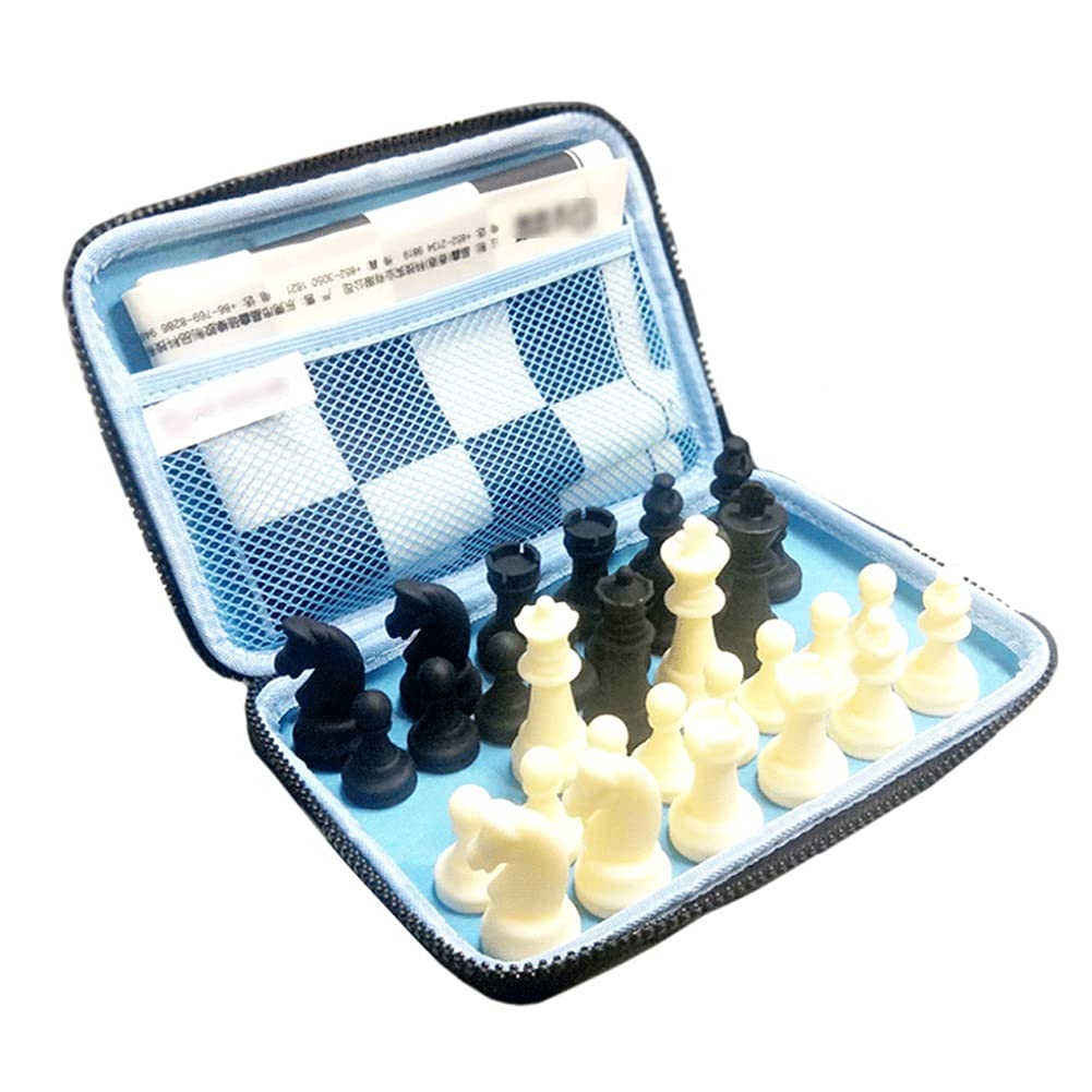 Premium Silicone Chess Set with Portable Storage Bag - Travel-Friendly & Durable Board Game for Kids & Adults - Perfect for Outdoor, Camping, Travel & Family Game Nights