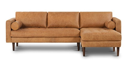 Napa Right Facing Sectional Sofa - Modern L-Shaped Couch for Living Room, Family Room & Home Theater | Comfortable Upholstered Furniture with Premium Fabric