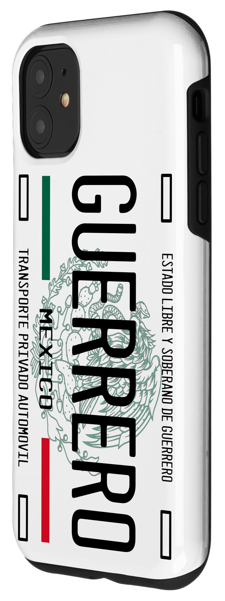 iPhone 11 Phone Case with Guerrero Mexico License Plate Design - Durable Protective Cover for Travel & Mexican Culture Enthusiasts
