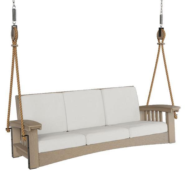 Mission Sofa Rope Swing - Indoor/Outdoor Hanging Chair for Relaxation - Perfect for Backyard, Patio, or Living Room