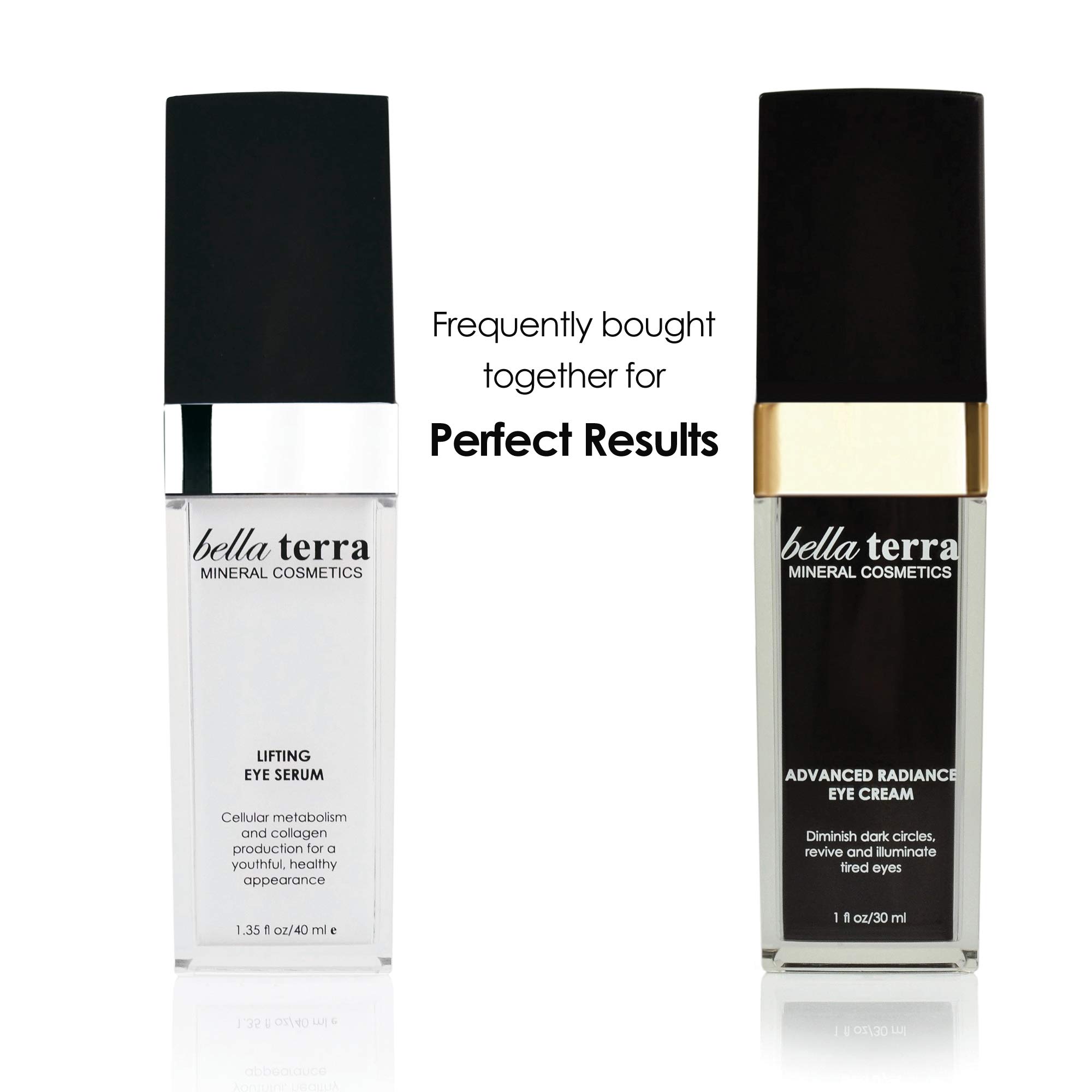 Bella Terra Advanced Radiance Eye Cream - Anti-Aging Eye Treatment for Wrinkles & Dark Circles | Hydrating Daily Moisturizer | Fast-Acting Skin Renewal Formula (1 fl oz/30ml) | Perfect for Morning & Night Skincare Routine