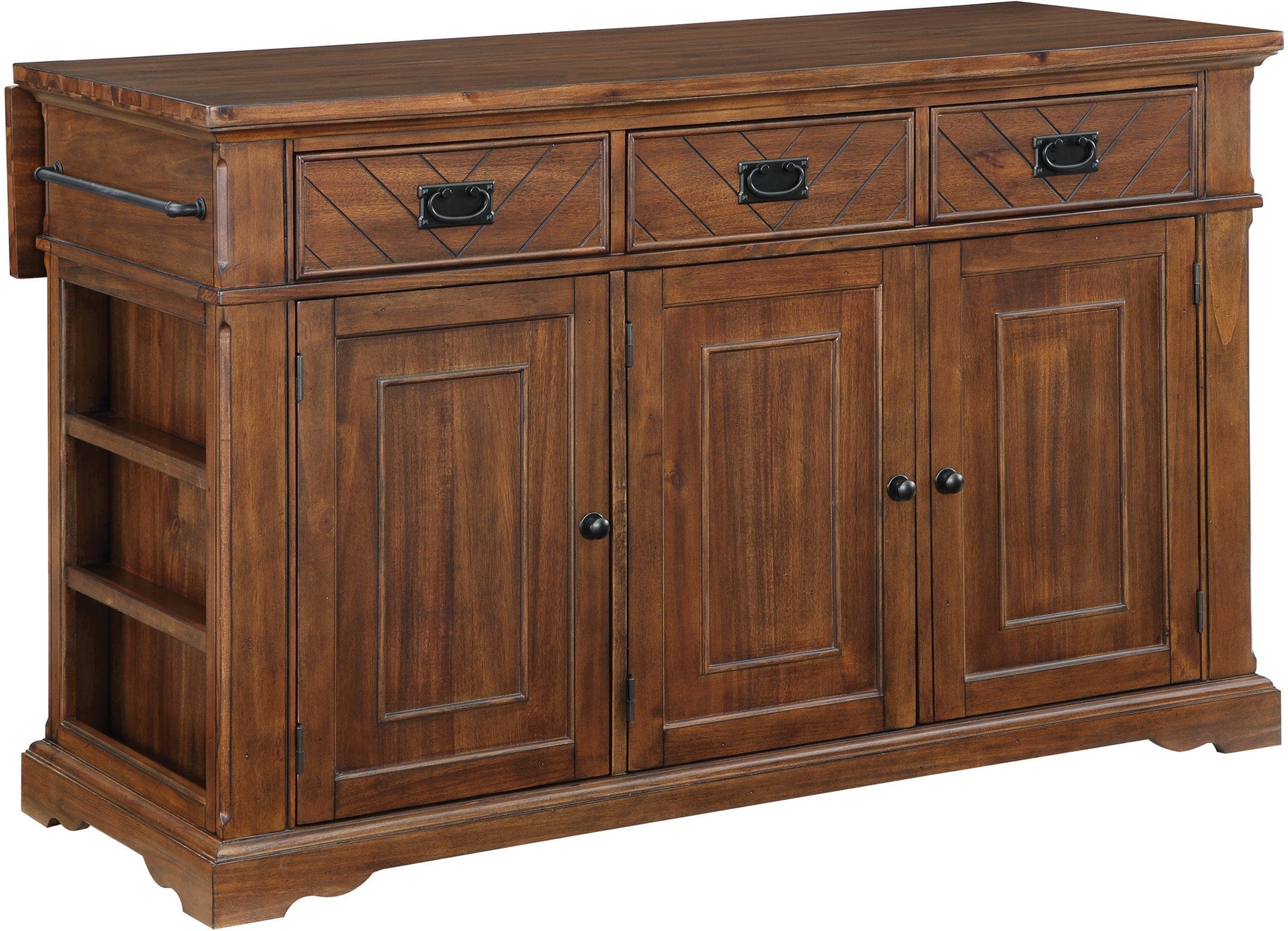 Office Star Palisade Kitchen Island with Storage - 36