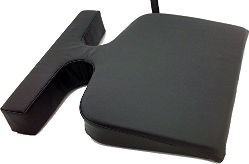Therapist's Choice® Comfort Bolster Wedge - Premium Massage Table Breast Pillow & Prone Support Cushion (Black) - Ideal for Chiropractic, Physical Therapy & Pregnancy Comfort