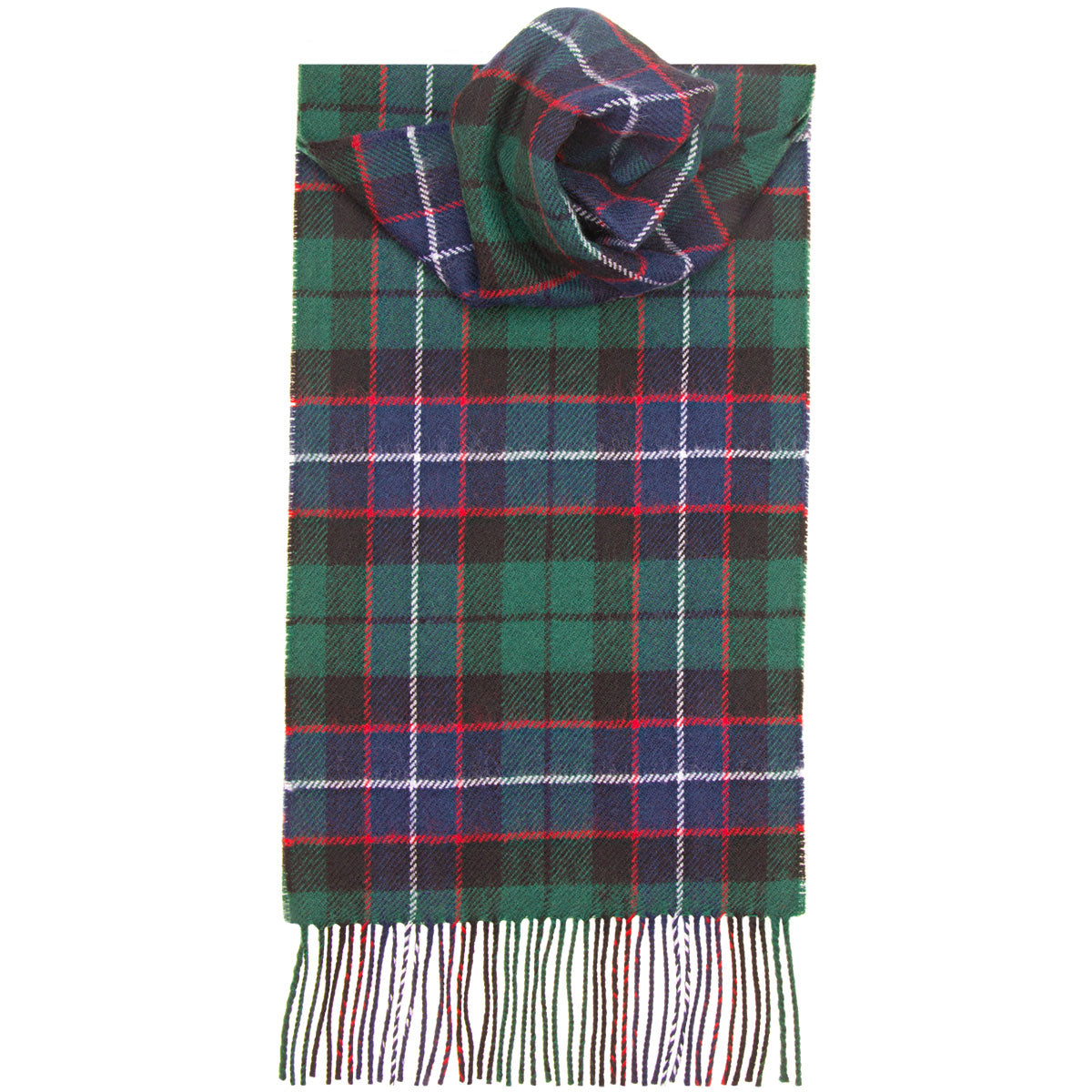 Russell Modern Tartan Scarf - Premium Wool Plaid Wrap for Men & Women - Perfect for Winter Fashion, Outdoor Activities & Holiday Gifts