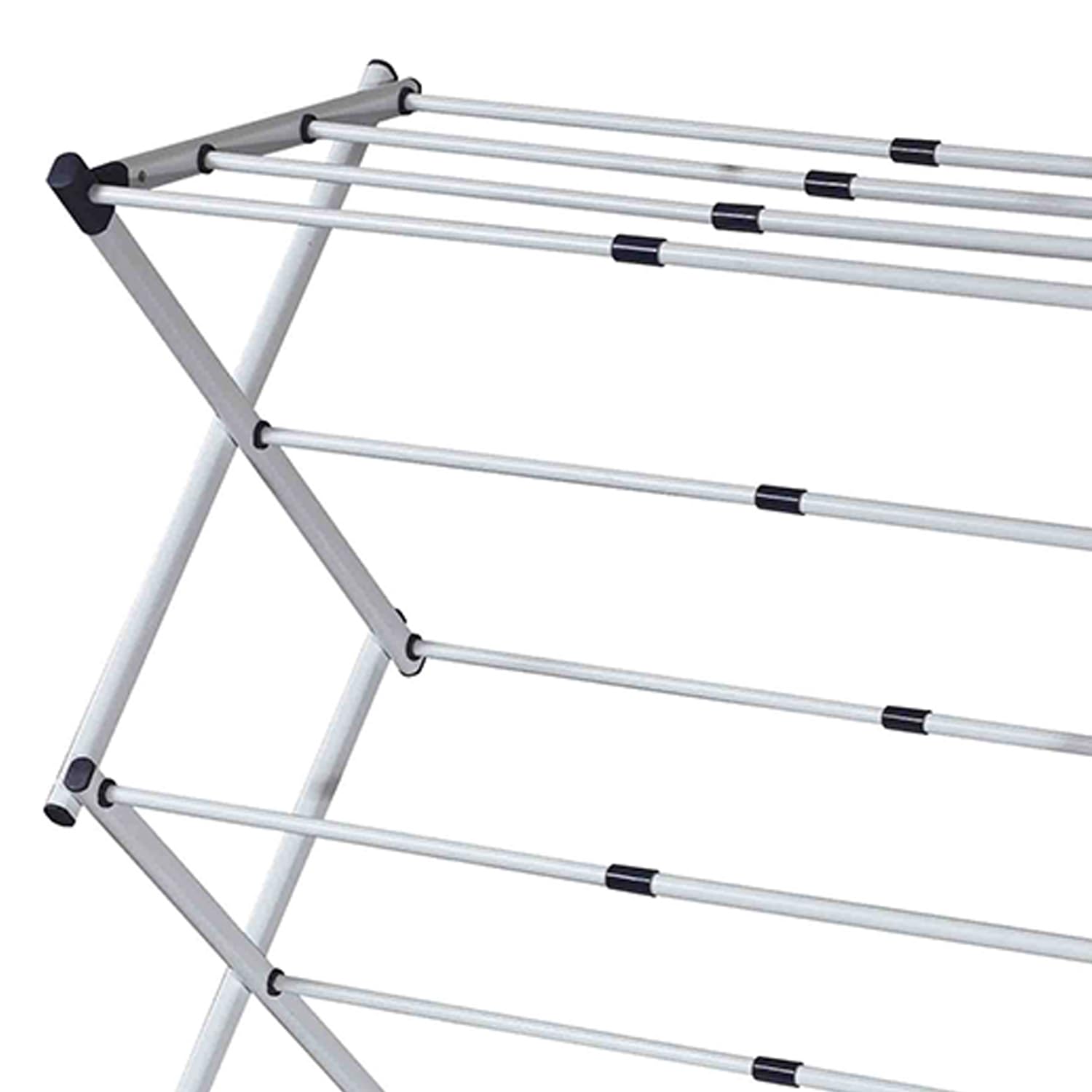 3-Tier Expandable Clothes Drying Rack for Laundry - Space Saving Foldable Garment Organizer for Bedroom, Balcony & Small Apartments