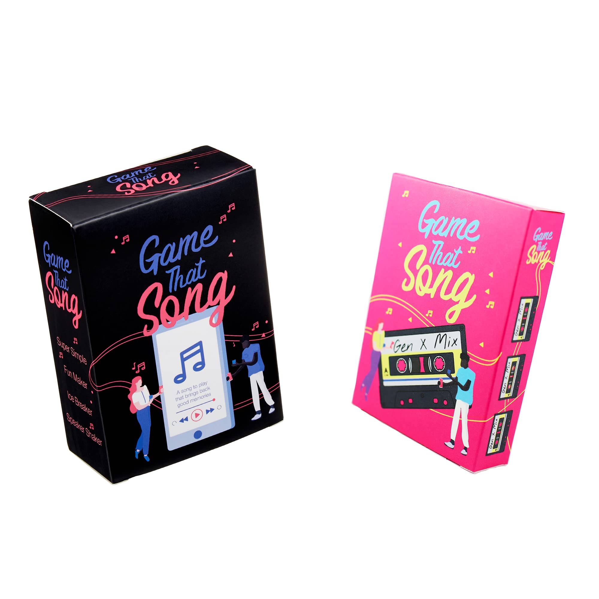 Game That Song & Generation X Expansion Bundle - 80s & 90s Music Trivia Game for Parties, Family Gatherings & Game Nights - Fun Nostalgic Board Game for Adults