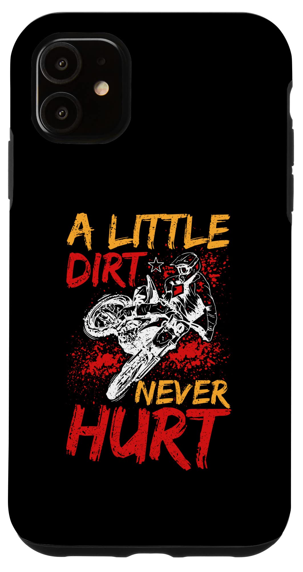 Funny Motocross Dirt Bike iPhone 11 Case - Durable Protective Cover for Boys & Men - Perfect for Off-Road Adventures, Motorcycle Riding & Outdoor Activities