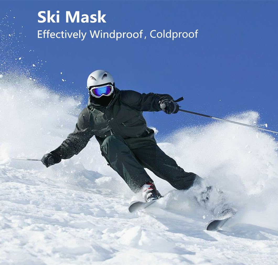 Balaclava Ski Mask - Windproof Full Face Cover for Men & Women - UV Protection Scarf for Outdoor Sports, Cycling & Winter Activities