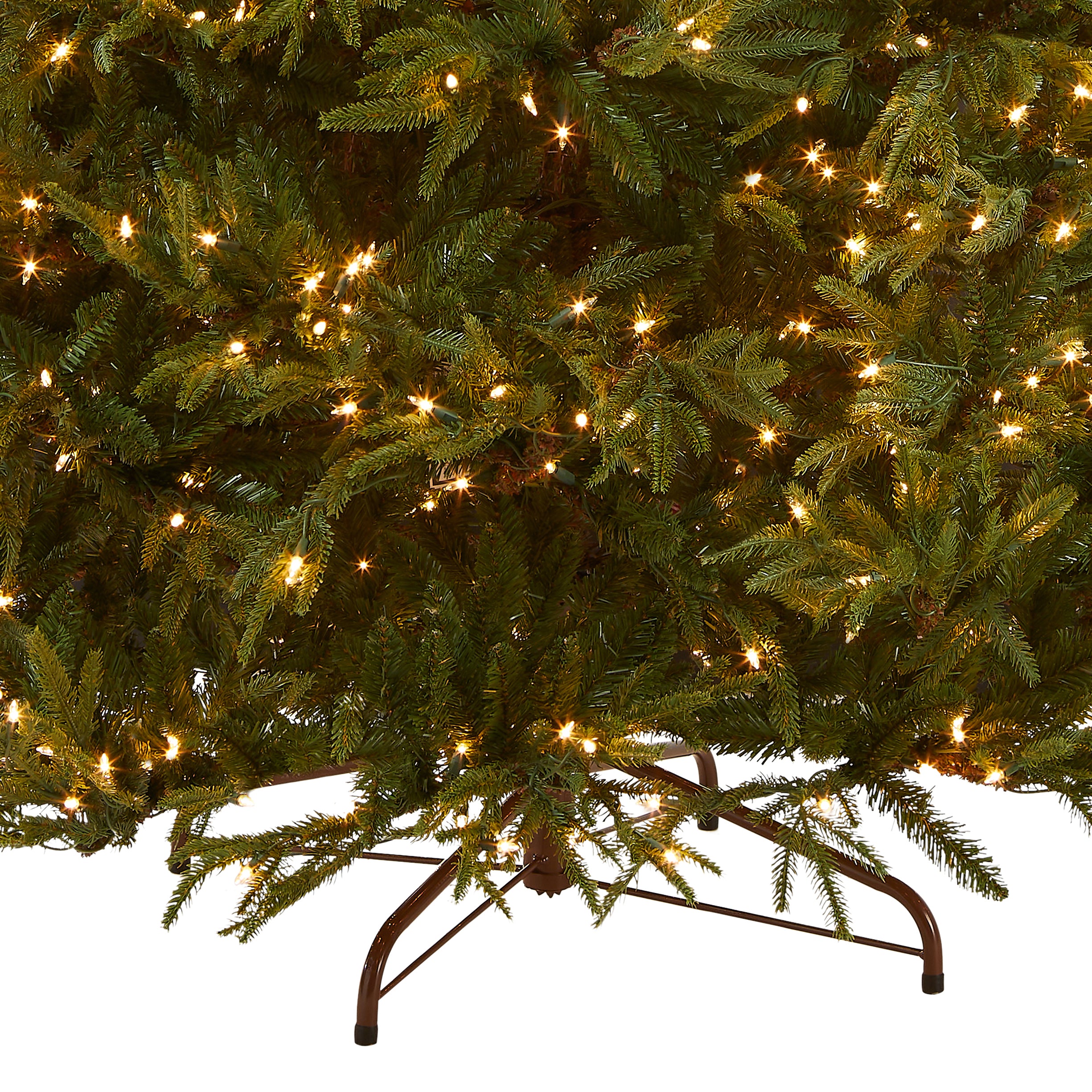 7.5 ft Pre-Lit Fraser Fir Christmas Tree with 500 Clear LED Lights - Perfect for Living Room, Office, and Holiday Decorations