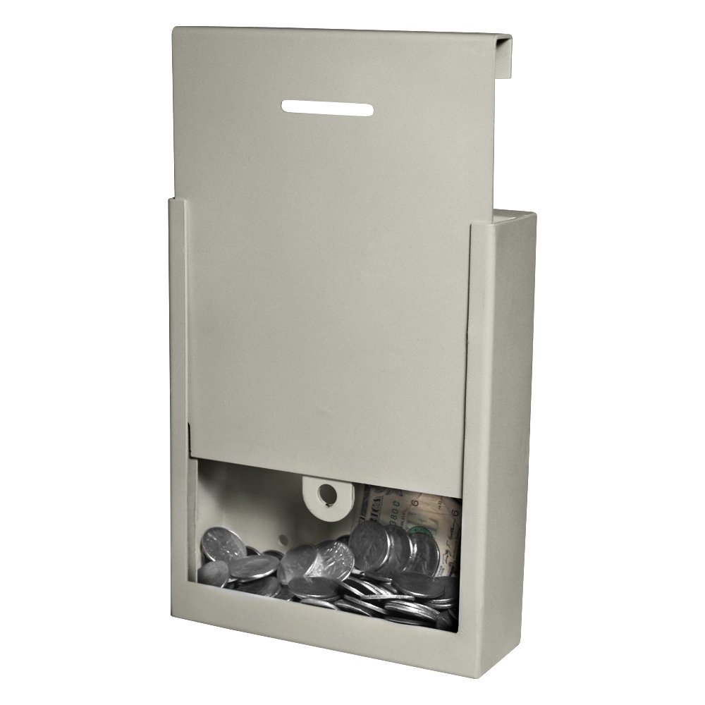 Metal Donation Box with Lock - Secure Collection & Ticket Box for Events & Voting