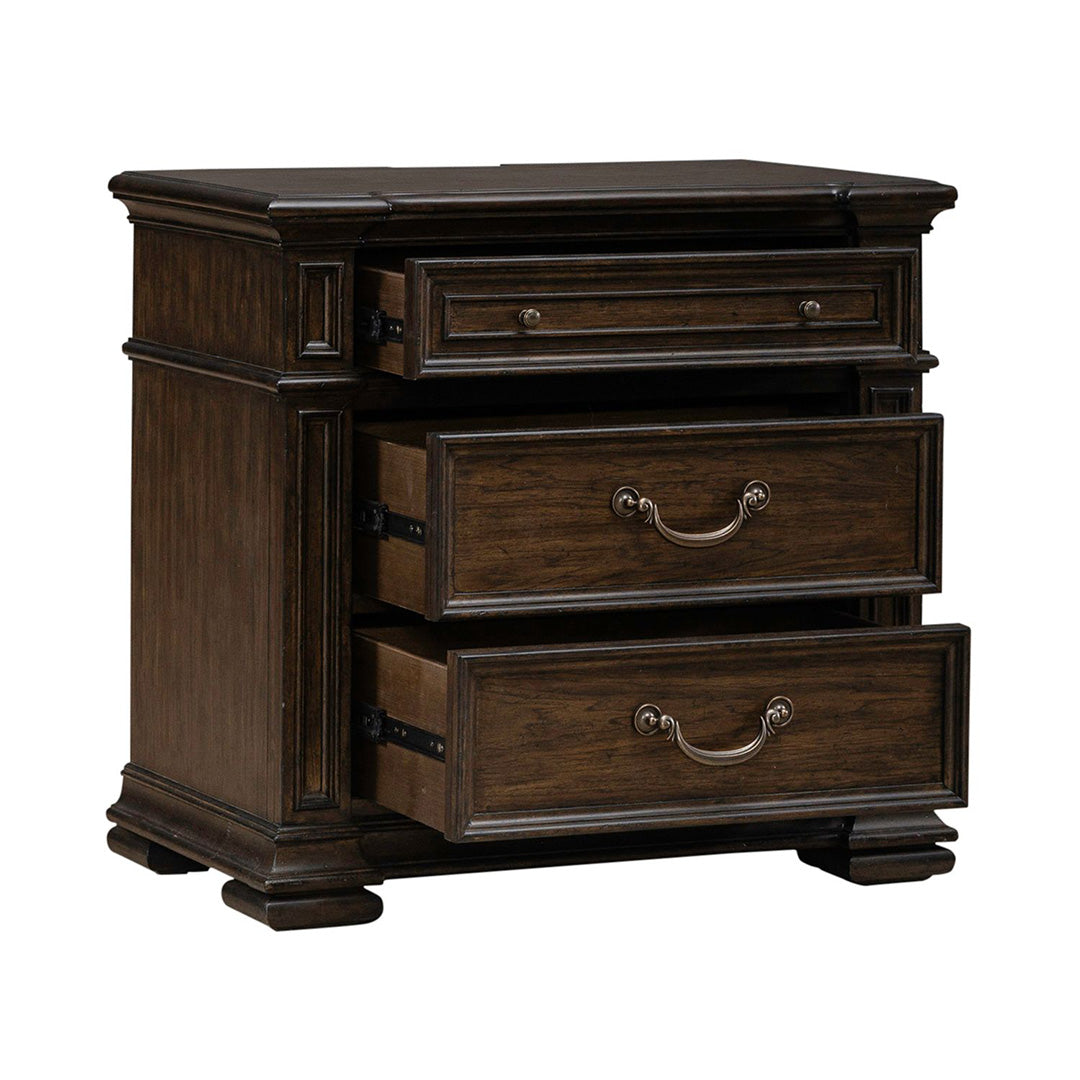 Provence Park Nightstand - Modern Bedside Table with Drawer, Wooden End Table for Bedroom, Living Room & Office - Perfect for Storage & Decor