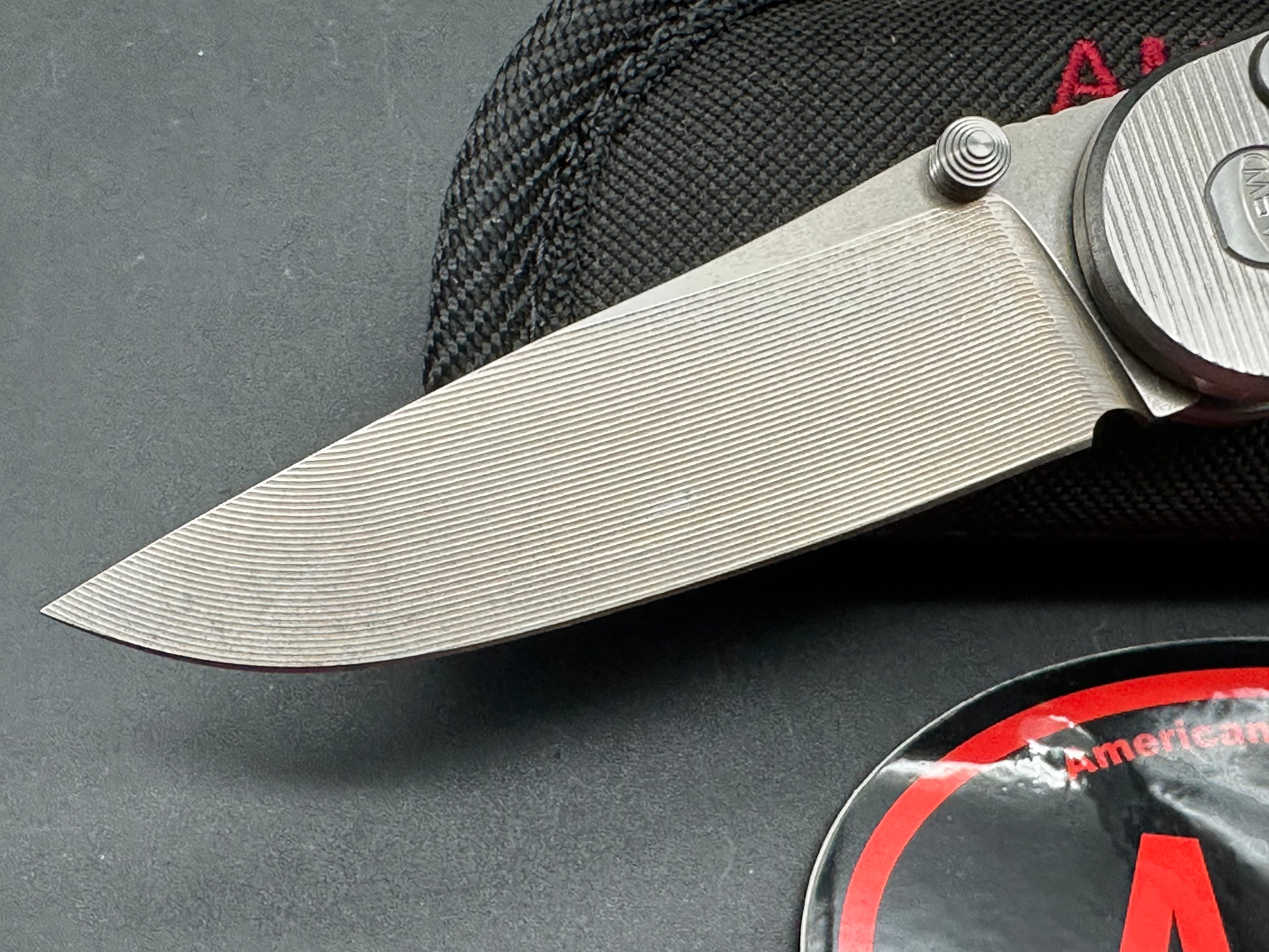American Blade Works Model 1 Button Lock Folding Knife - Premium EDC Pocket Knife for Outdoor, Camping, Hiking & Everyday Carry