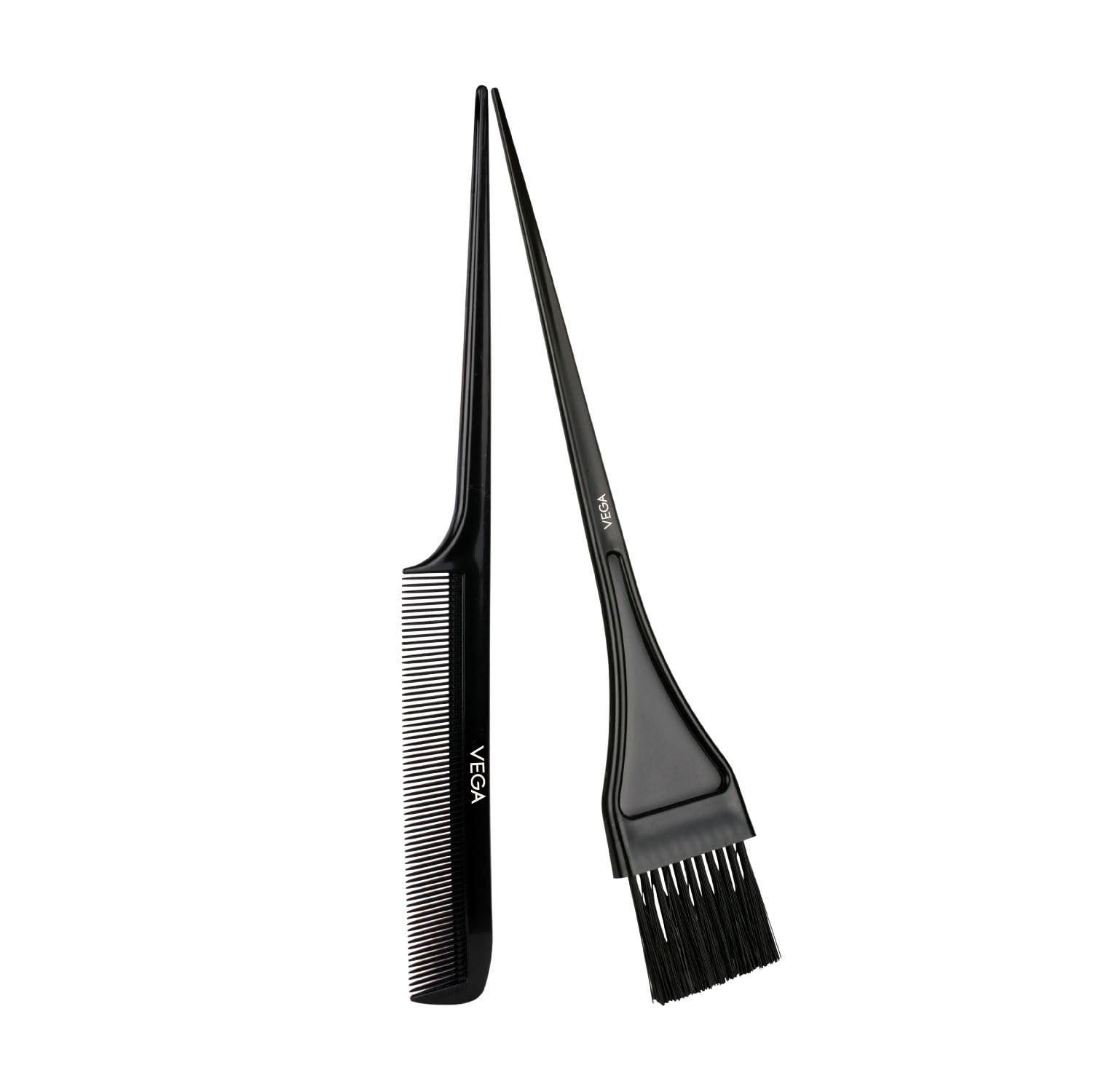 VEGA Hair Coloring Comb With Dye Brush - Professional Hair Color Applicator for Men & Women (MB-03, Black) | At-Home Hair Coloring, Salon-Quality Results, Easy Root Touch-Ups & Full Coverage Application
