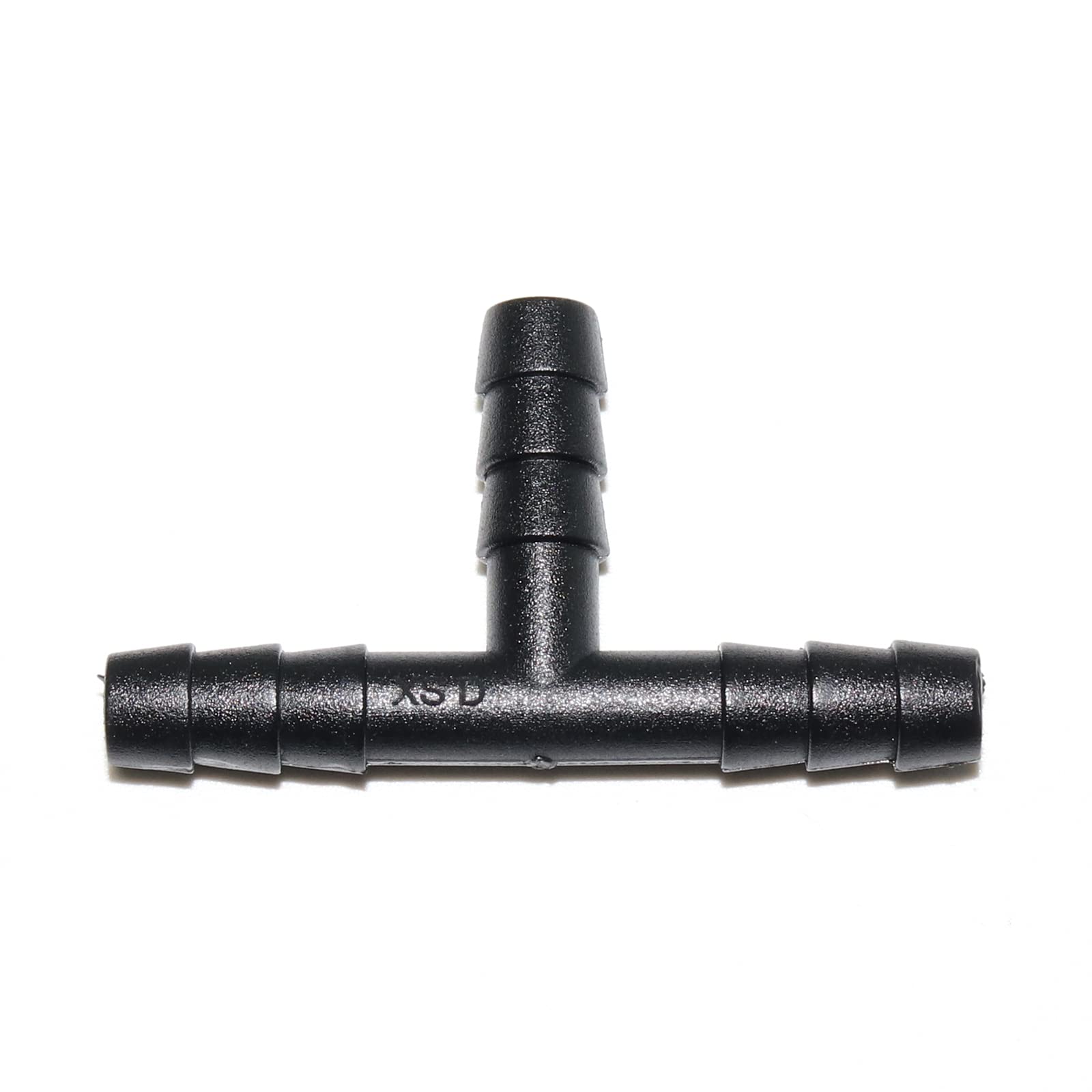 Woodzdon 25 Pcs Black Nylon Tee Vacuum Connector - 3/16