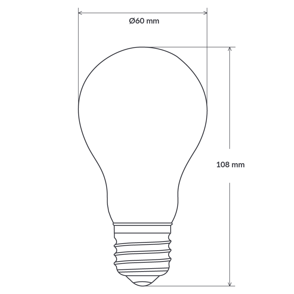 9W ES GLS Gold Crown LED Bulb 2700K Warm White - Energy Efficient Light Bulbs for Home, Office, and Restaurant Lighting