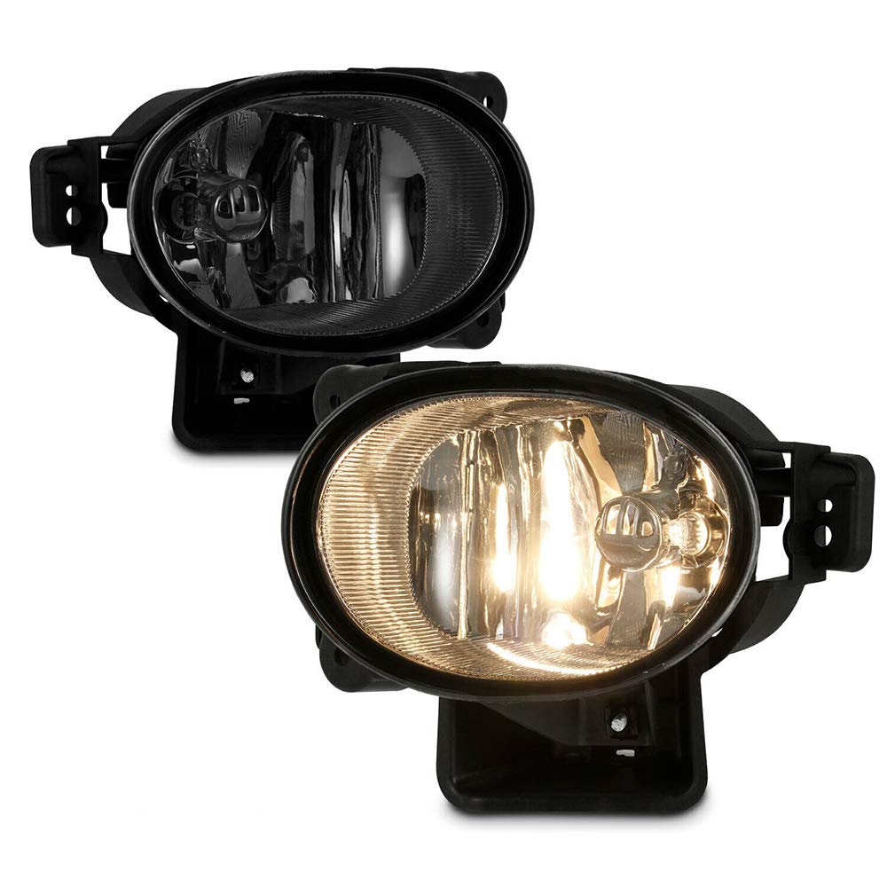 2007-2008 Acura TL Sedan JDM Smoked Fog Lights with Bulbs - Compatible with Base & Type S Models - Perfect for Night Driving & Enhanced Visibility