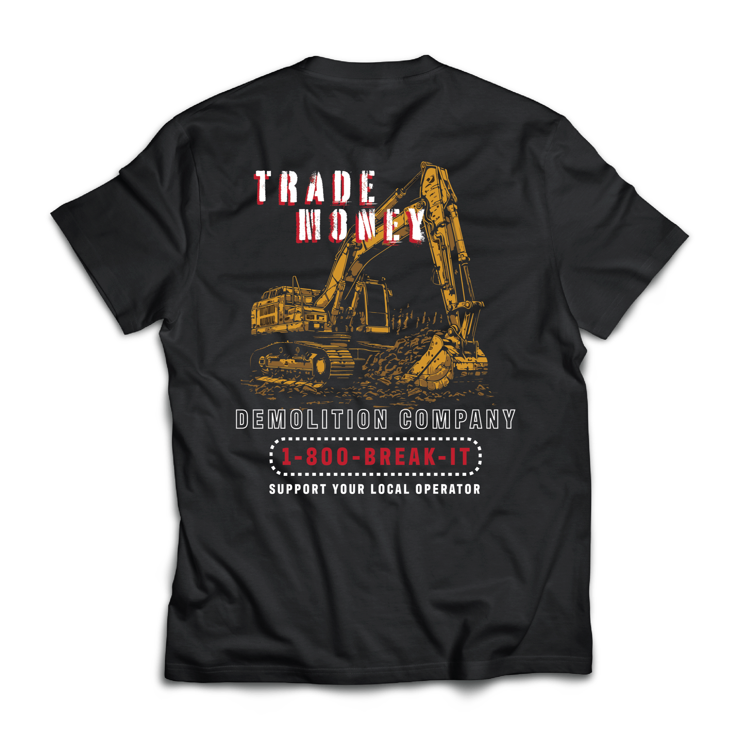 Support Your Local Operator Black T-Shirt - Unisex Casual Tee for Everyday Wear & Community Pride