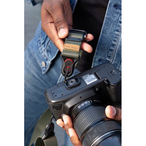 Peak Design Slide Lite Camera Strap (Ash Gray) - Comfortable Adjustable Neck Strap for DSLR & Mirrorless Cameras - Perfect for Travel, Hiking & Photography Enthusiasts
