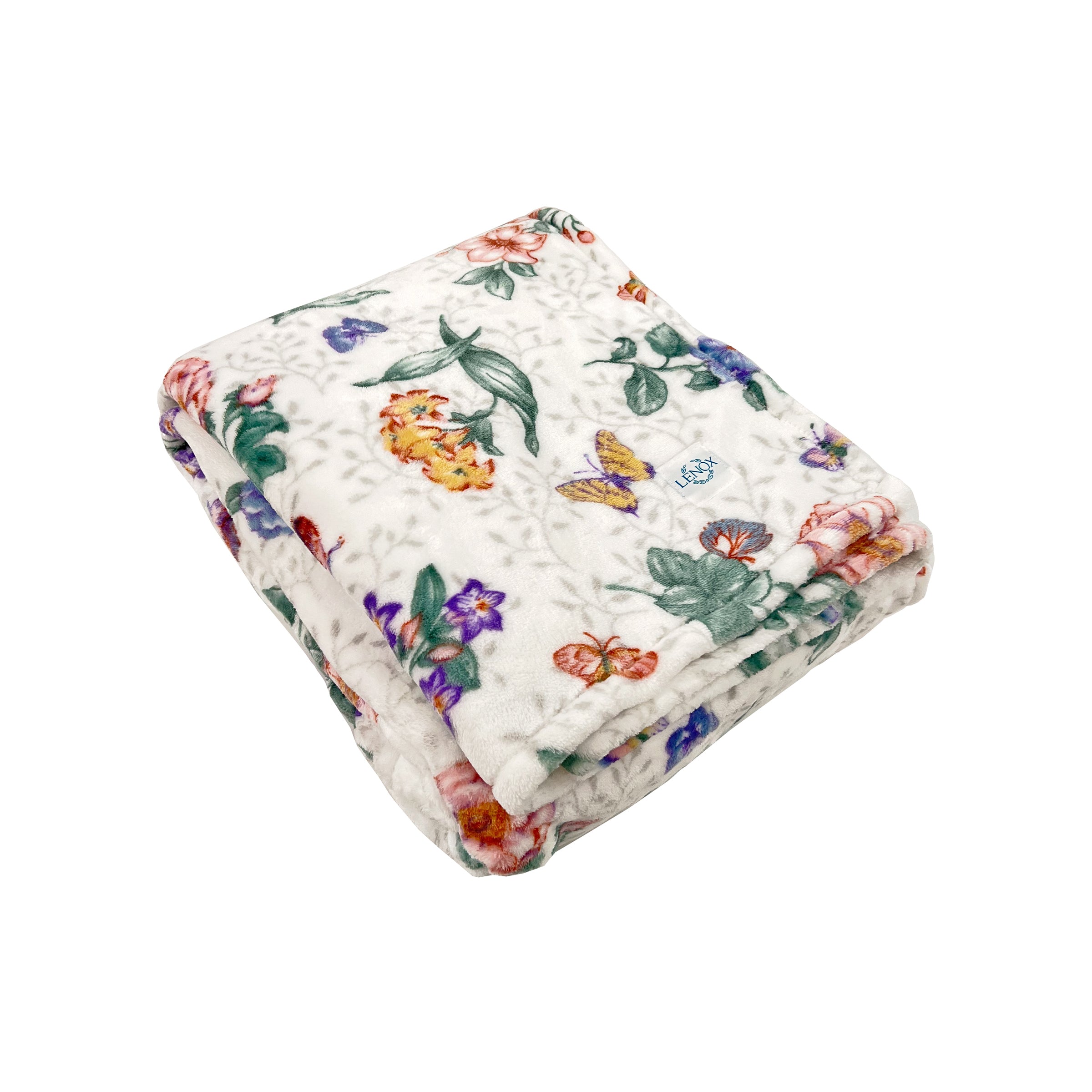 Butterfly Meadow Throw Blanket - Soft Floral Design Cozy Blanket for Couch, Bed & Outdoor Use - Perfect for Living Room Decor, Picnics and Gift Giving