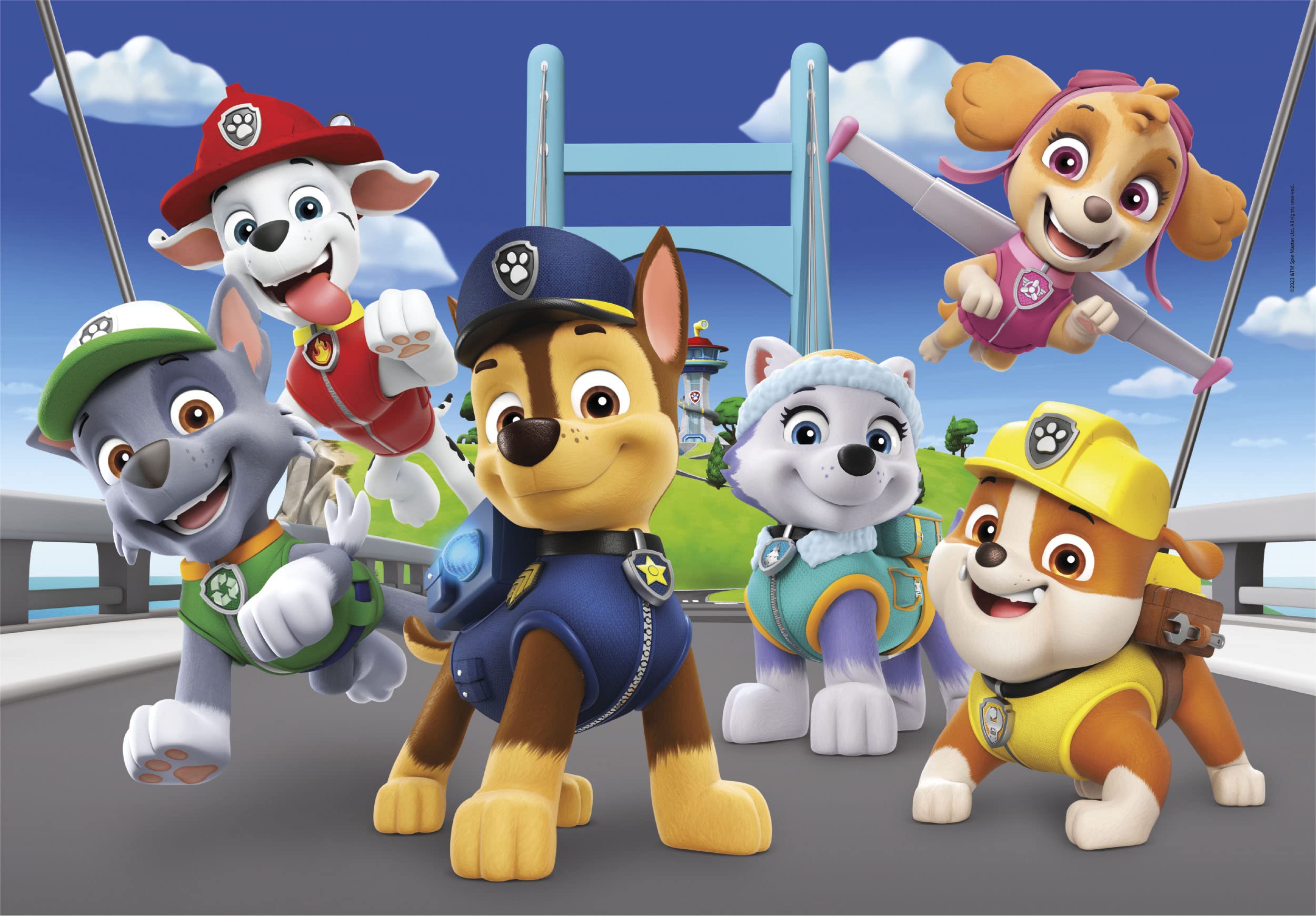 Clementoni Supercolor Puzzle 180 Pieces - Paw Patrol Cartoon Puzzle for Kids Age 7, Made in Italy - Fun Educational Toy for Children's Learning & Playtime
