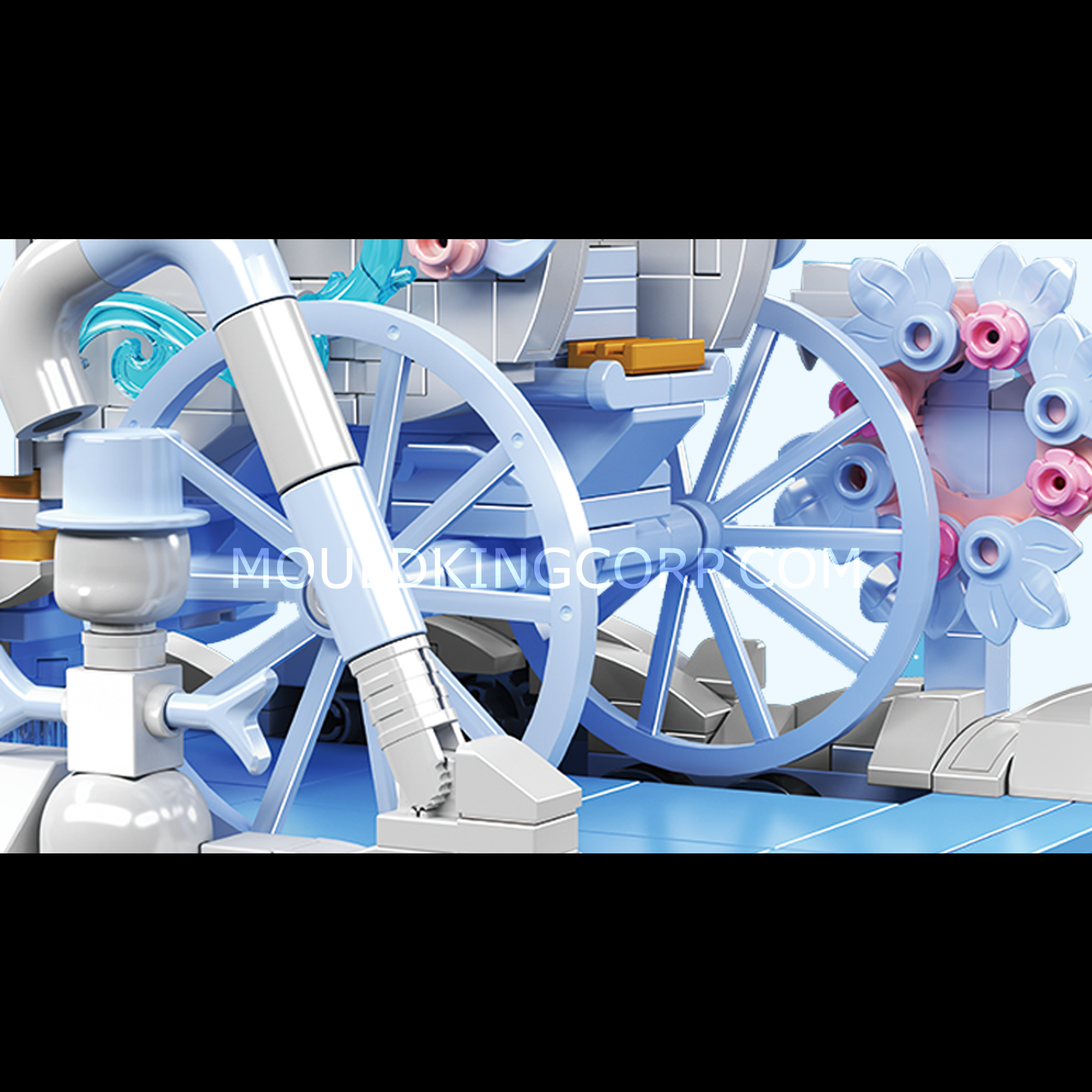Mould King 10161 Snow White Princess Carriage Building Blocks Set - 1,214 Pieces | Disney Inspired Castle Toy for Kids & Adults | Perfect for Birthday Gifts, Christmas Presents & Collectors Display