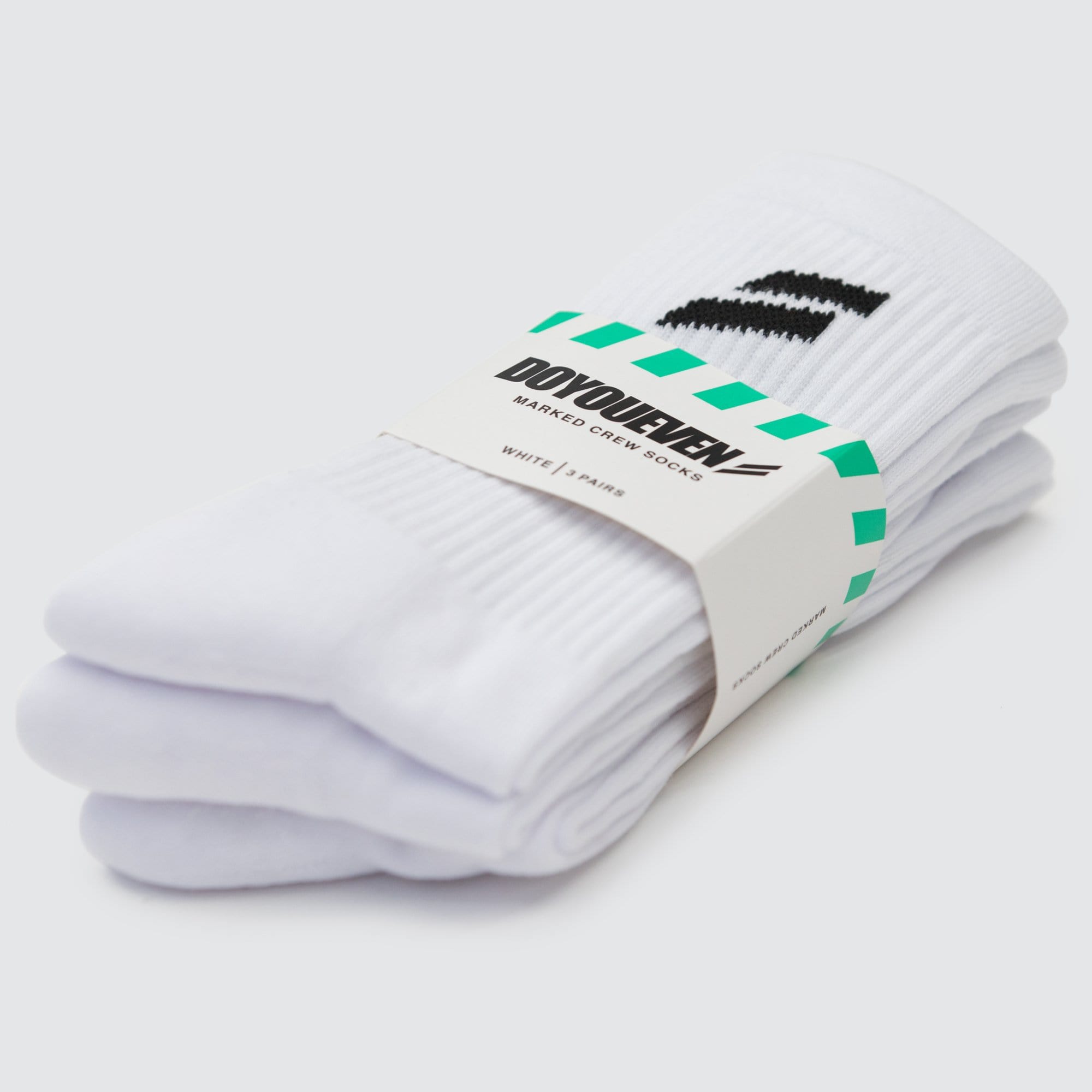 Mark Crew Socks 3-Pack White - Comfortable Cotton Ankle Socks for Men & Women - Perfect for Work, Sports & Everyday Wear
