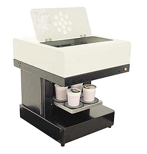 SHIDIAN Latte Printing Machine - Smart Coffee Art Printer for DIY Latte, Pastry, Yogurt & Biscuits | 4-Cup Capacity, USB & Win7 Support | Perfect for Home, Cafe & Gifts