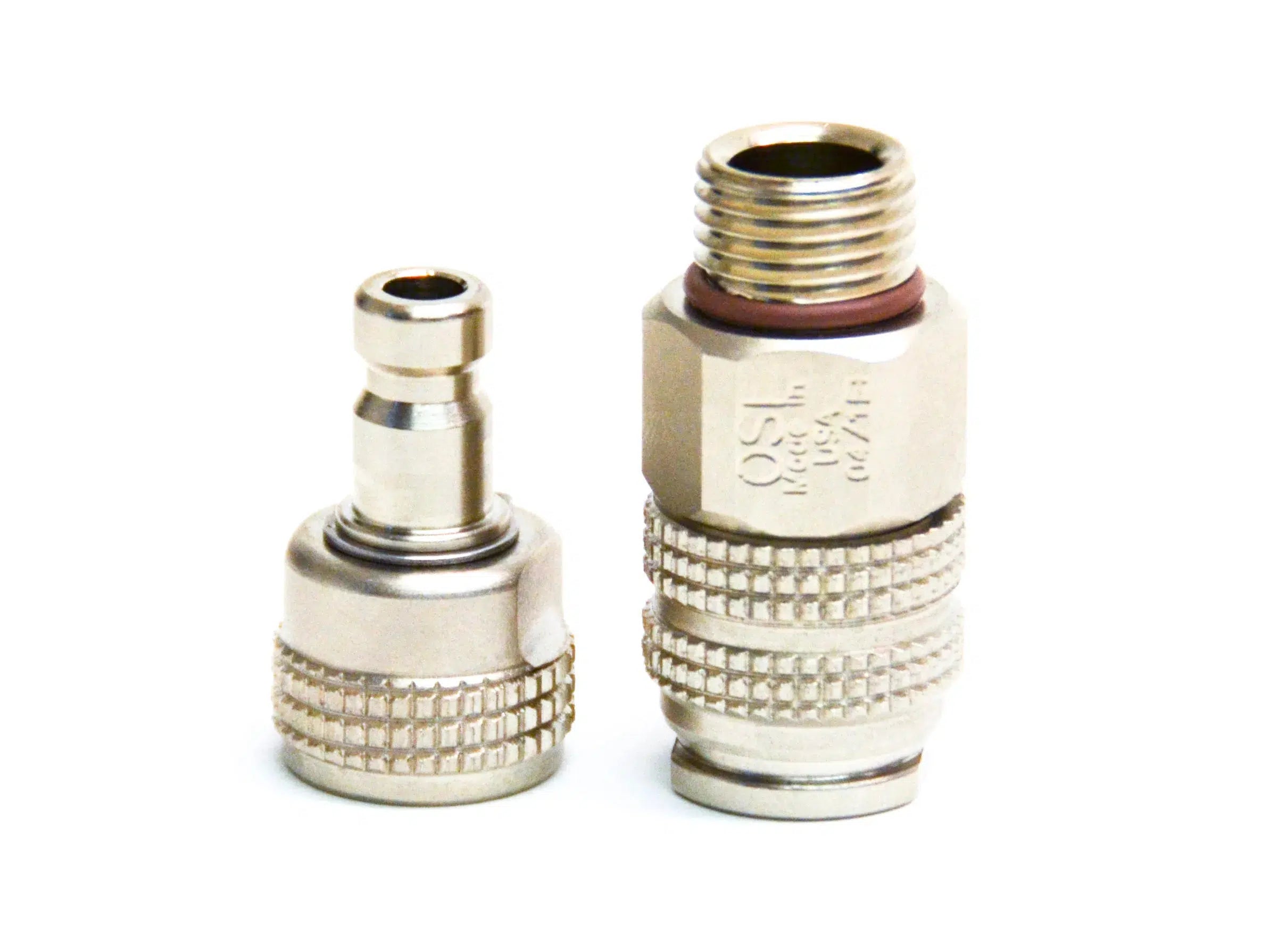 OmniSwivel Two-Piece Quick Disconnect Regulator Hose Adapter - Perfect for Gas Grills, Homebrewing & RV Applications