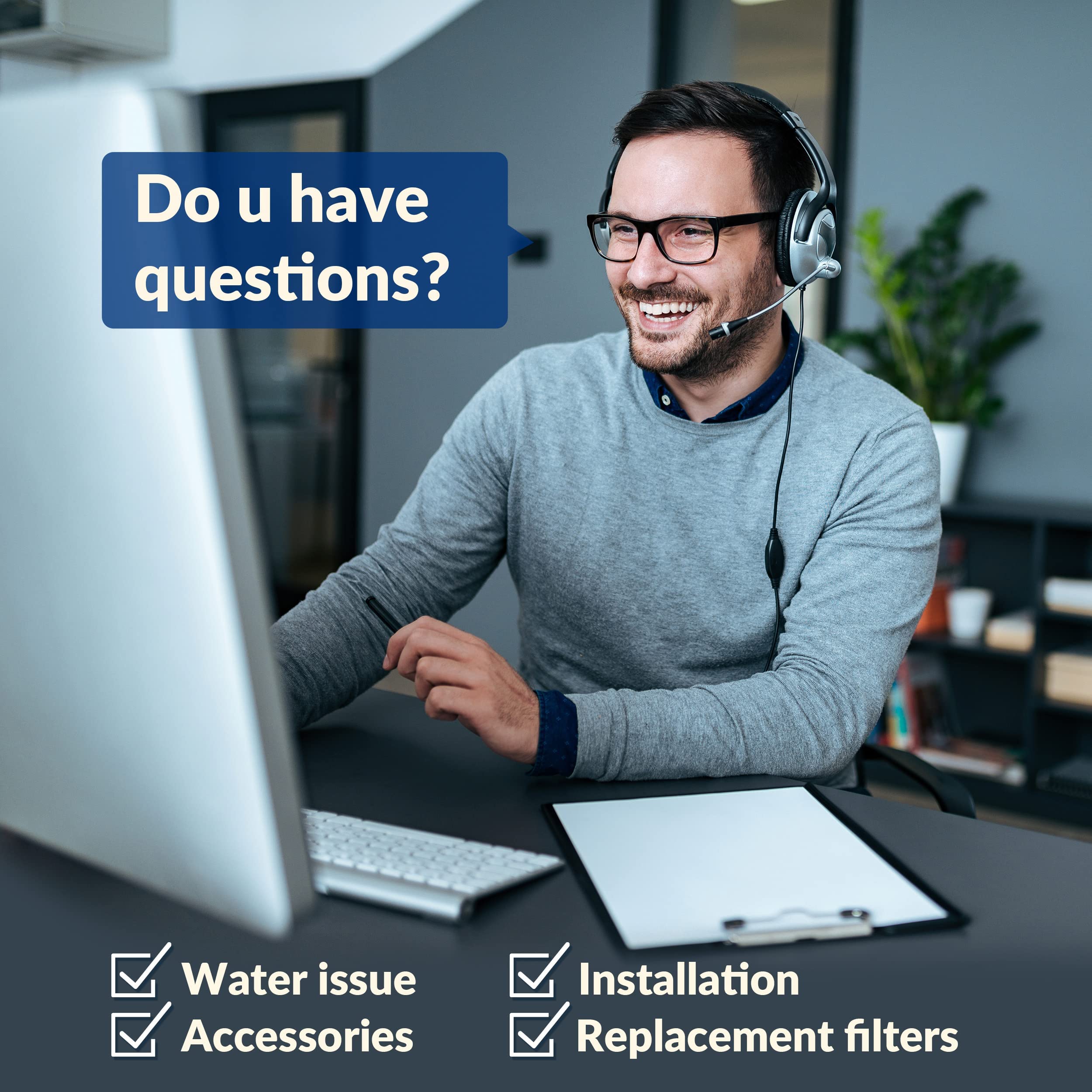 iSpring US15SL Under Sink Water Filter System - 10K Gallon Capacity | Reduces Chlorine, Lead & Contaminants | BPA-Free Direct Connect Kitchen Water Filter (10”x2.5”, White) | Perfect for Clean Drinking & Cooking Water in Homes & Offices