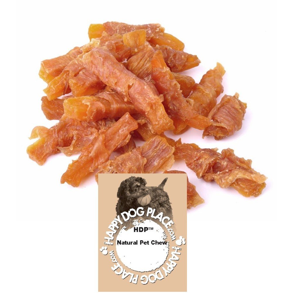 Premium HDP Chicken with Sweet Potato Strips - 1 LB Bag - Grain-Free Dog Treats - Natural Sweet Potato Flavor - Perfect for Training & Dental Health