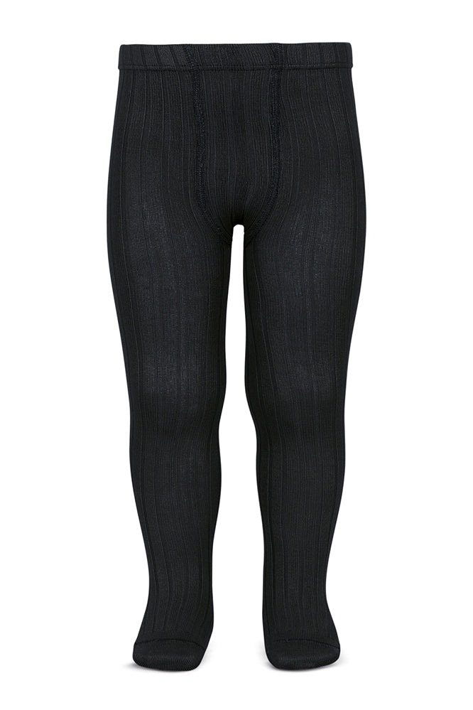 Black Ribbed Tights for Women - Stretchy Comfortable Opaque Leggings - Perfect for Workout, Yoga, and Everyday Wear