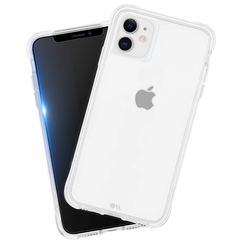 Case-Mate Tough Clear iPhone 11 Case with Tempered Glass Screen Protector - 6.1 Inch Protective Cover for iPhone 11 (2019) - Shockproof, Scratch Resistant - Perfect for Everyday Use, Travel & Outdoor Activities