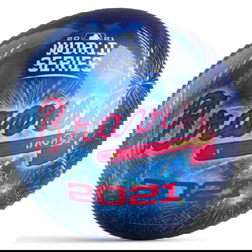KR Strikeforce MLB Atlanta Braves Championship Fireworks 2021 Bowling Ball - Perfect for League Play, Tournaments & Strike Nights