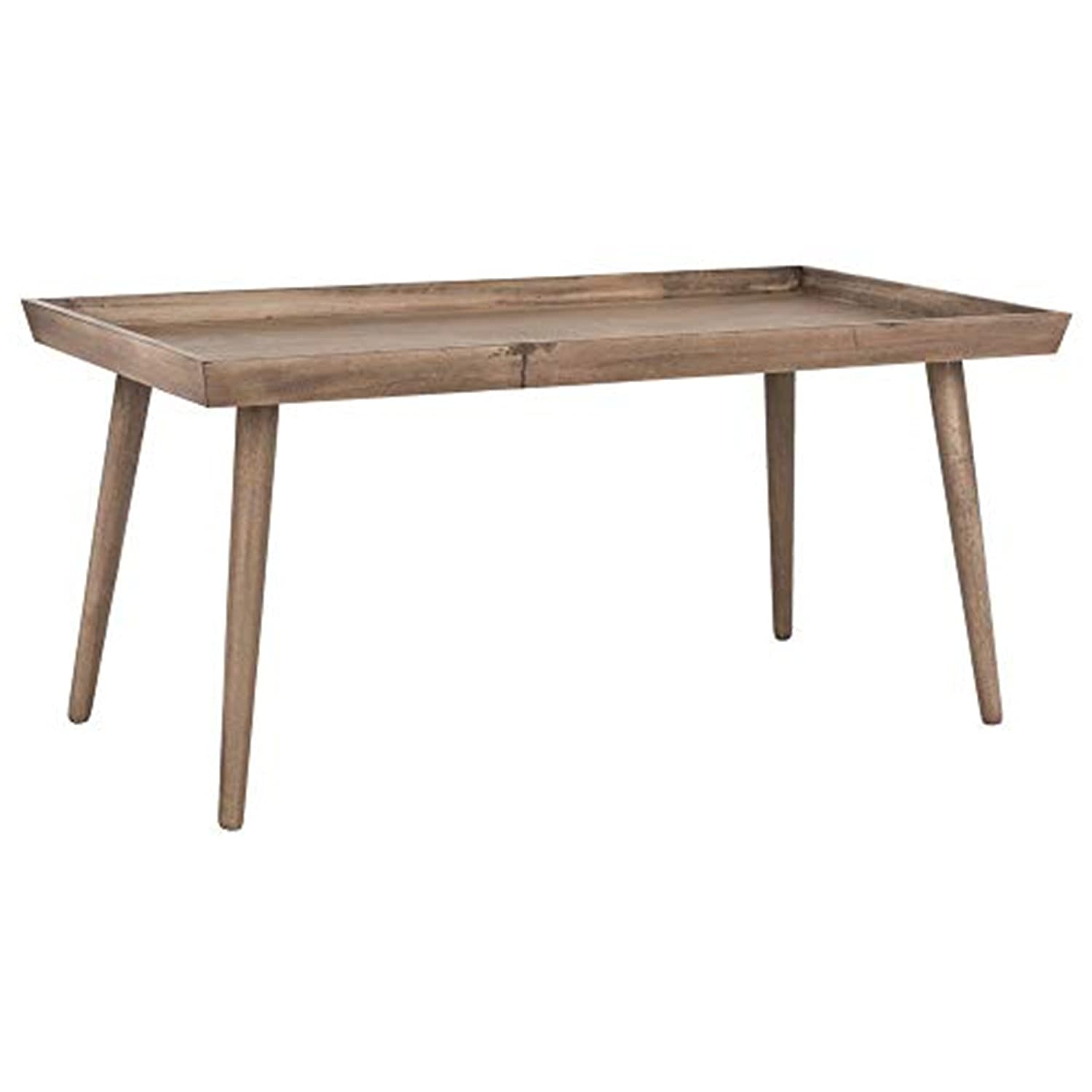 Safavieh Home Nonie Modern Chocolate Tray Top Coffee Table - Stylish Living Room Furniture for Small Spaces, Perfect for Apartments & Condos