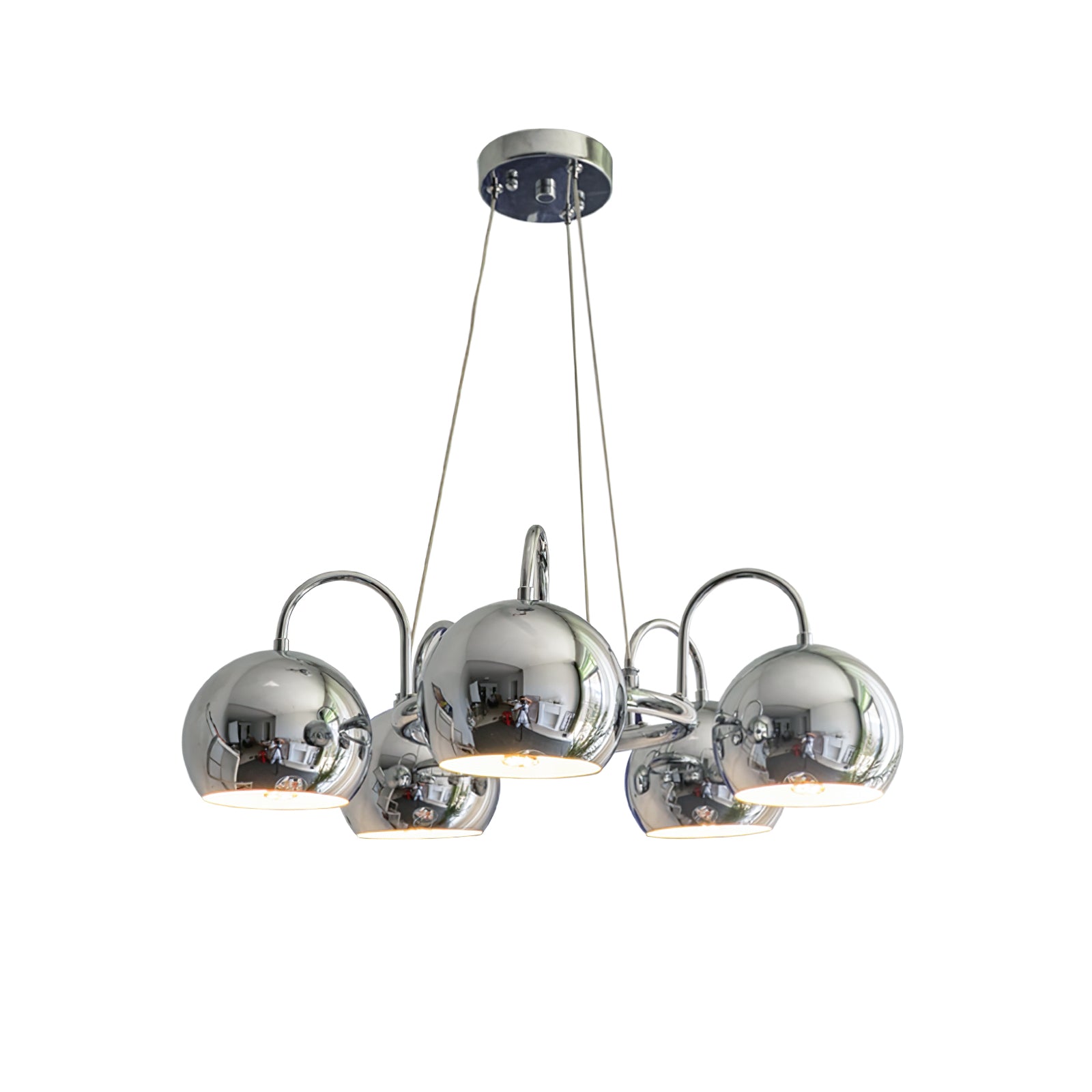 Eyeball Chandeliers - Unique Gothic Halloween Decor for Home, Party & Haunted House Lighting - Spooky Eyeball Ceiling Light Fixture for Living Room, Dining Room & Bedroom