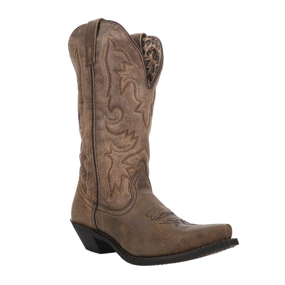 Laredo Women's Wide Calf Snip Toe Casual Boots - Mid Calf Low Heel 1-2