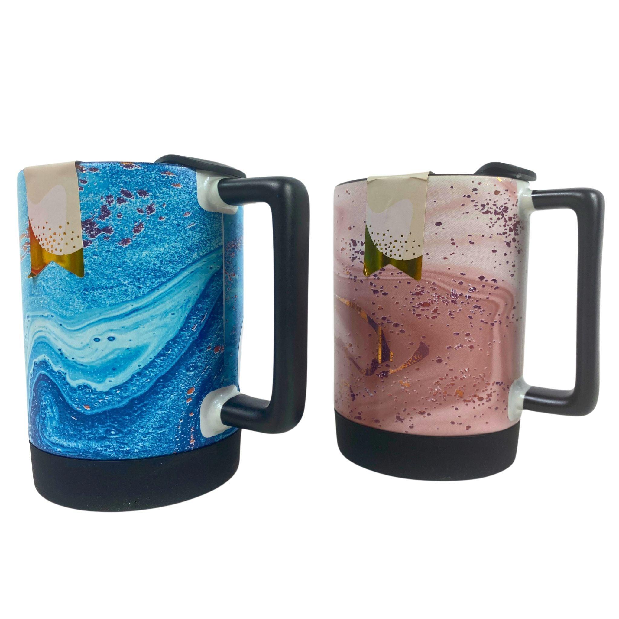 Premium 15.5oz (458ml) Insulated Coffee Travel Mug - 2 Color Options (60-Pack Bulk) - Perfect for Office, Commuting & Outdoor Activities