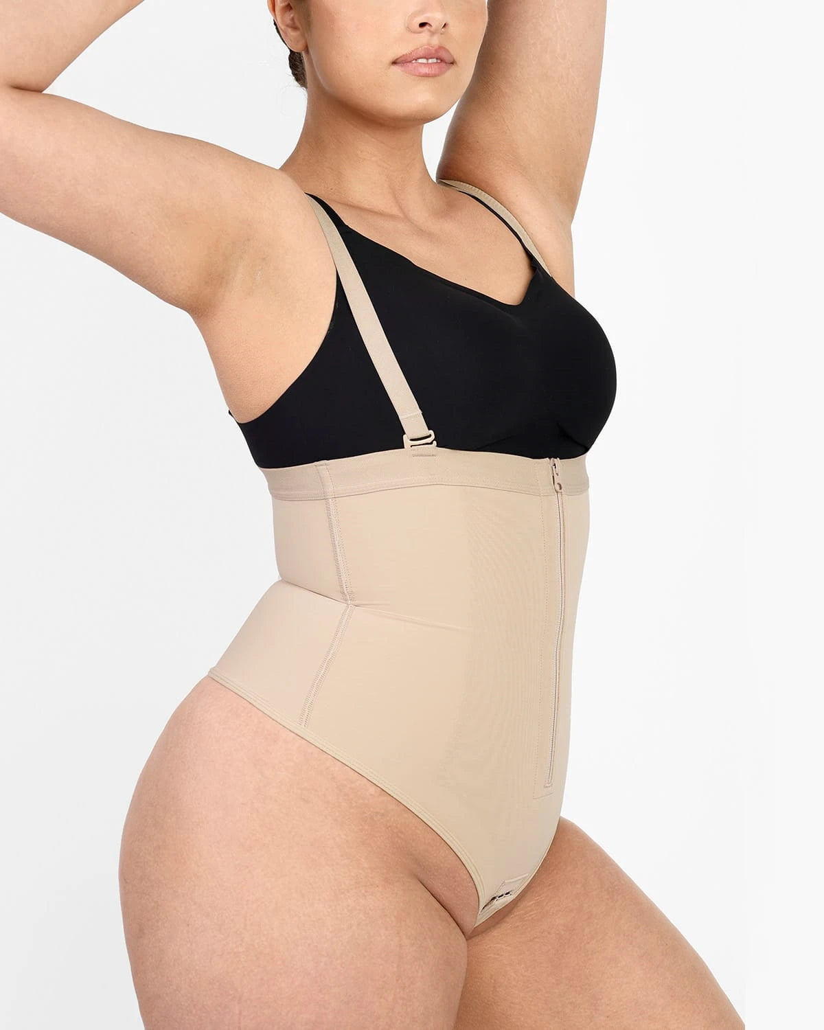 AirSlim® High Waisted Thong Panty Shapewear for Women - Tummy Control Underwear for Smoothing & Slimming - Perfect for Dresses, Jeans & Special Occasions
