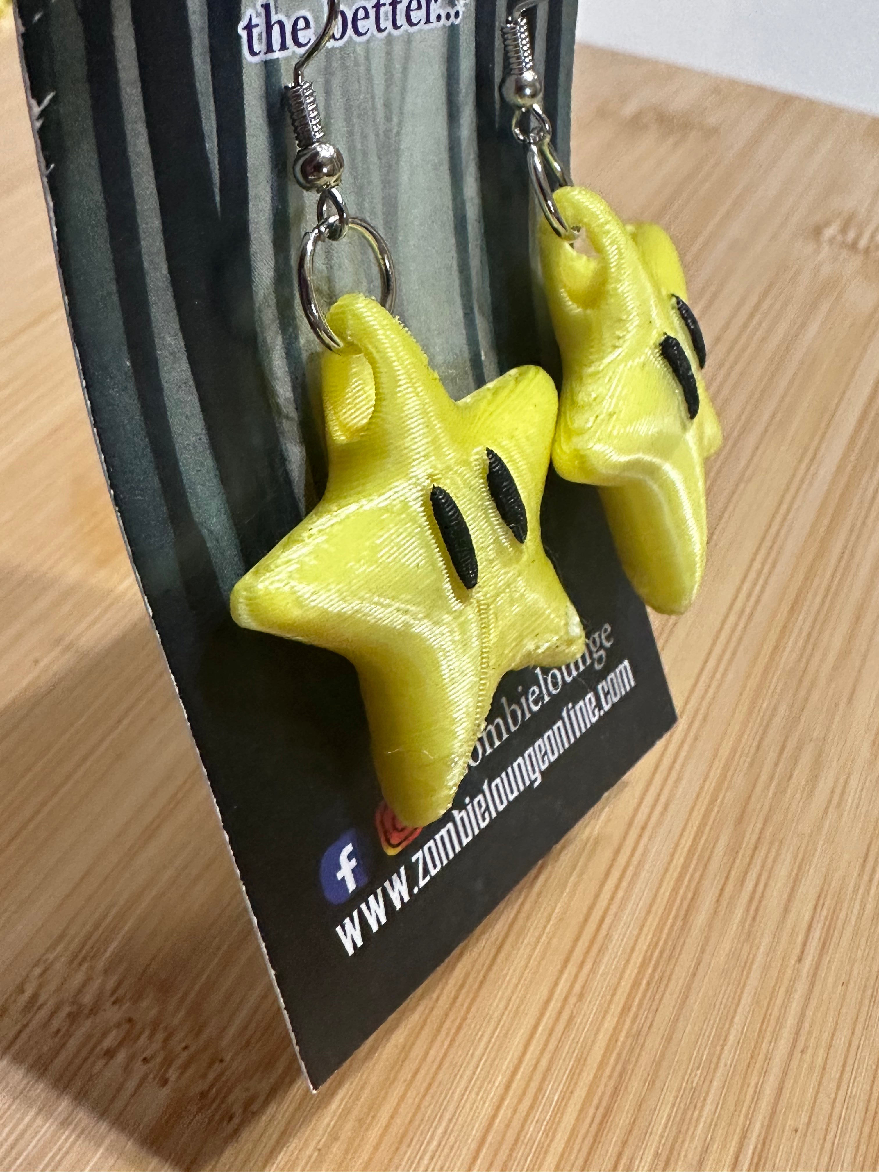 Video Game Star Earrings - Cute Gamer Jewelry for Women - Perfect for Cosplay, Gaming Events & Everyday Wear